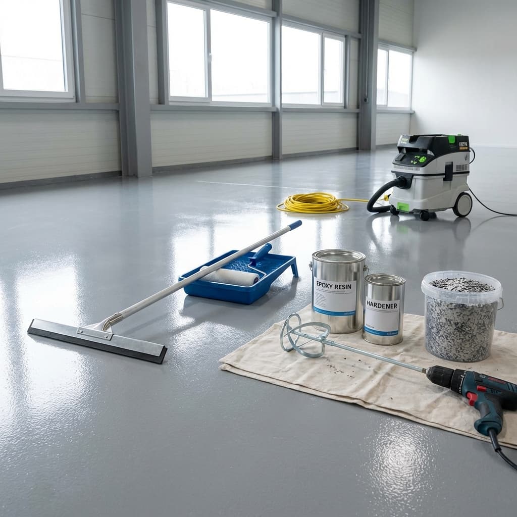 Resurfaçage de plancher en époxy