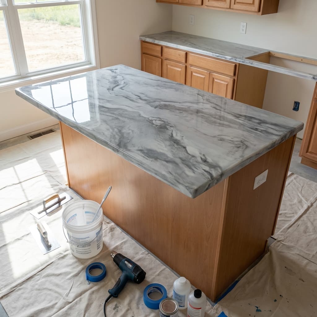 Services de comptoirs en époxy