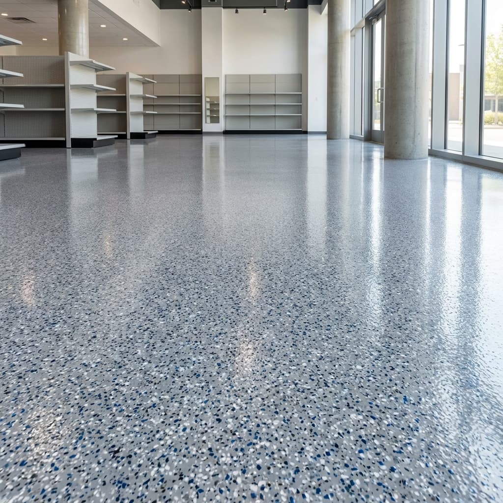 Planchers commerciaux en époxy