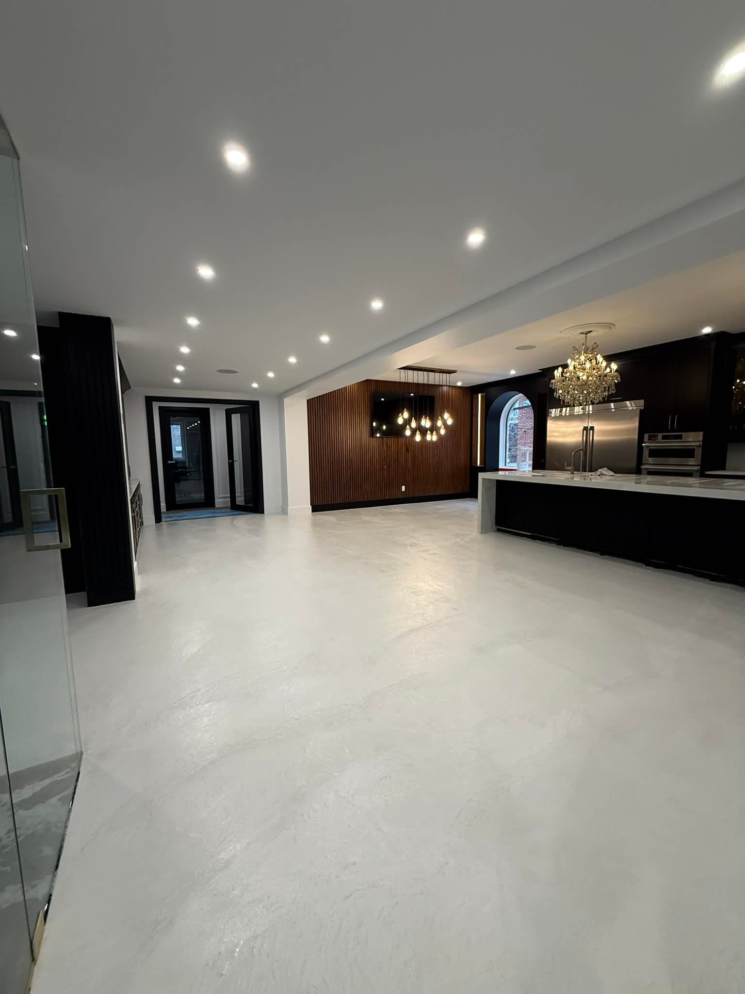 Plancher de micro béton